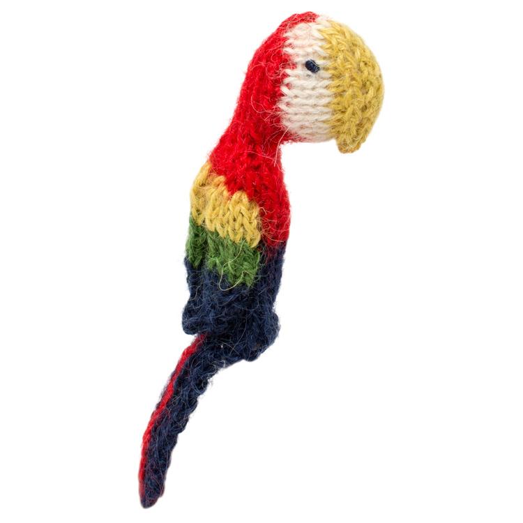 Macaw - Alpaca Finger Puppet