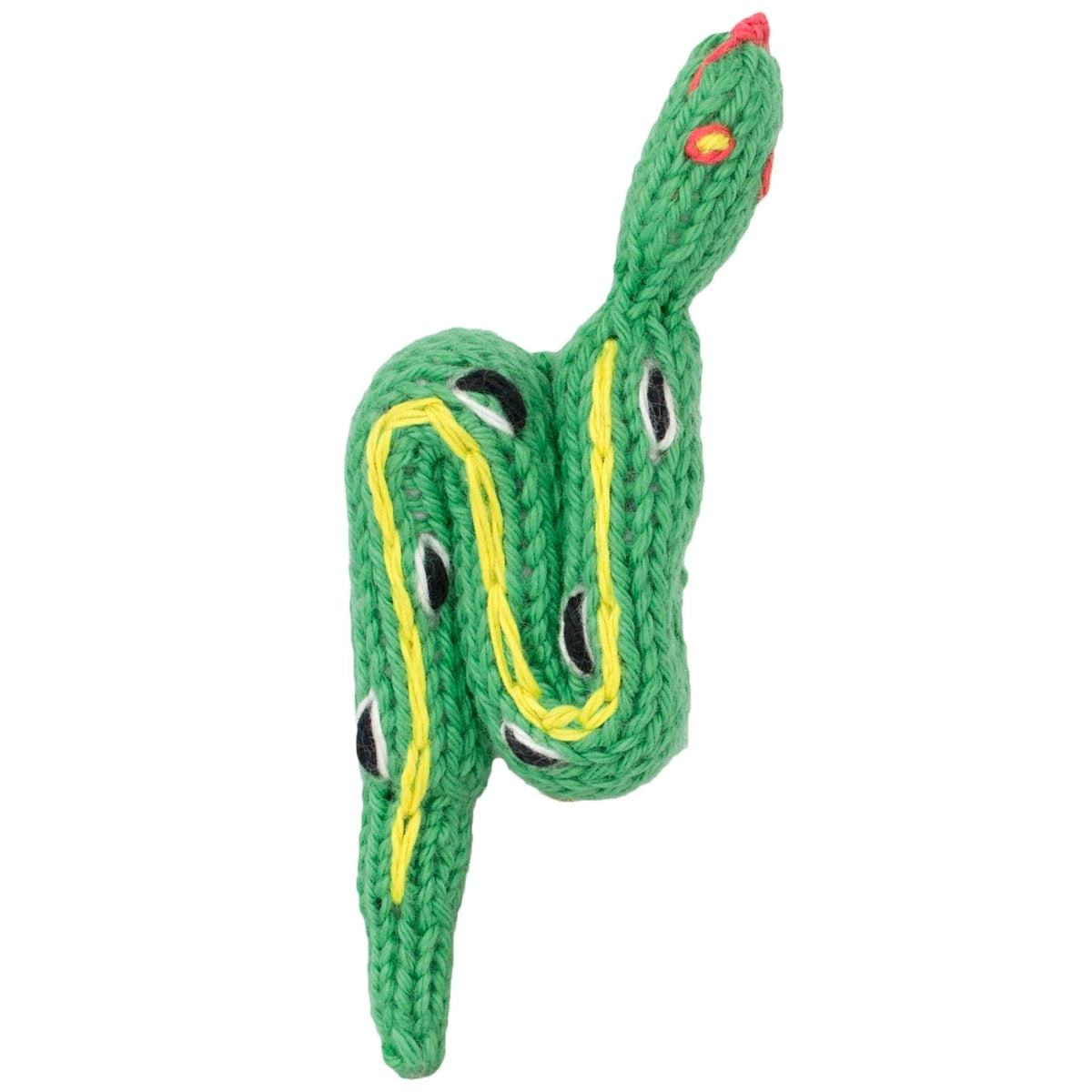 Snake - Bright Organic Cotton Finger Puppet