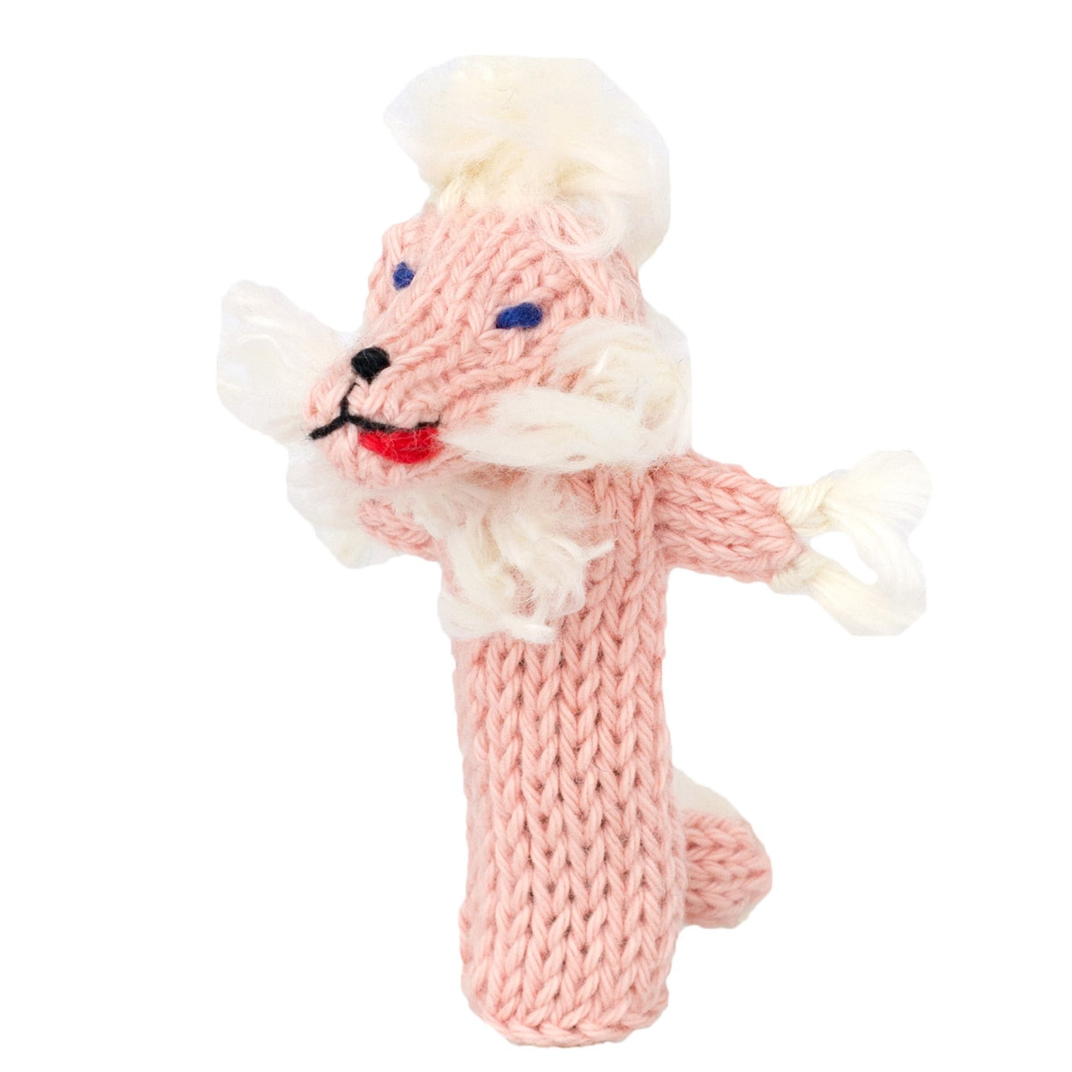 Poodle - Bright Organic Cotton Finger Puppet