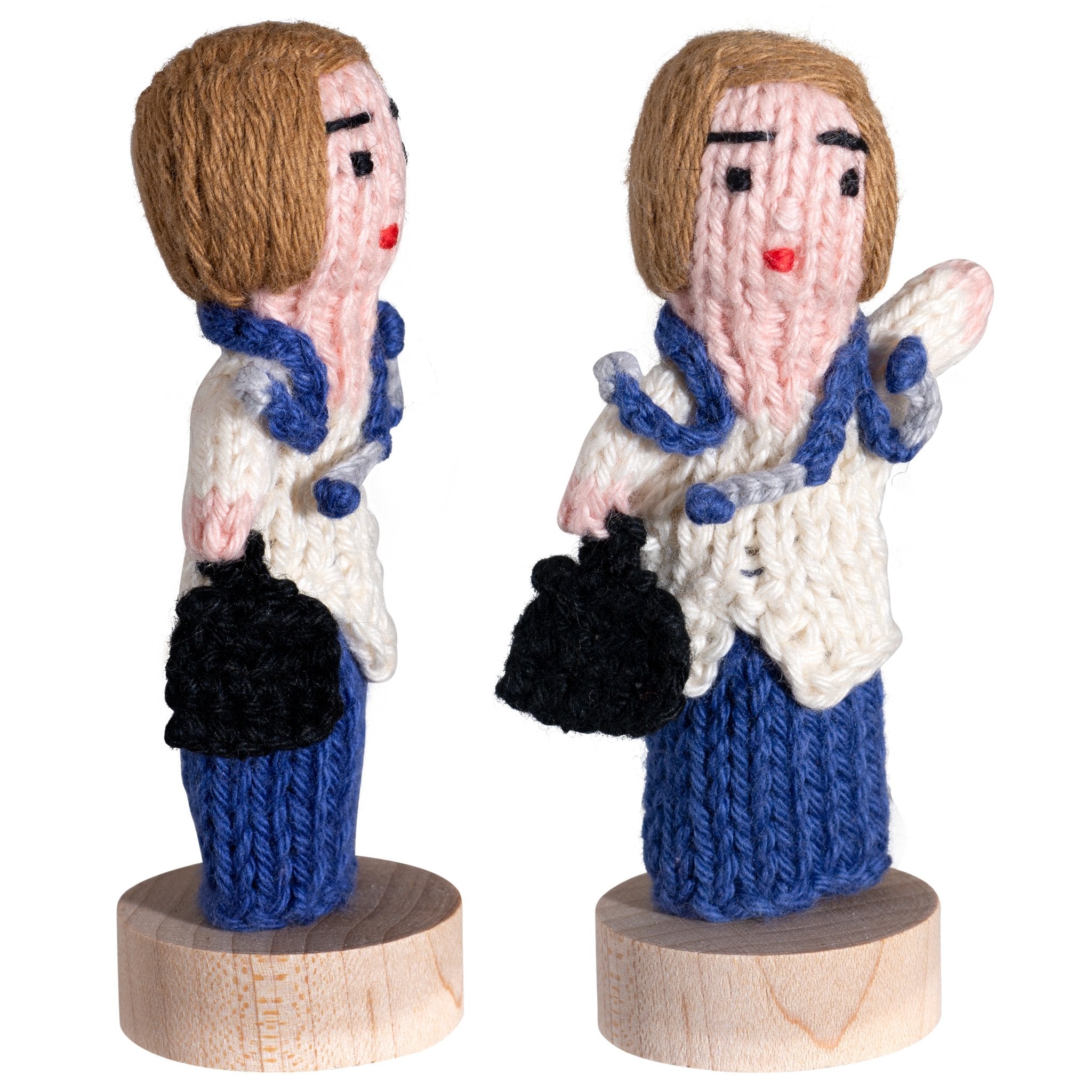 Doctor, Man - Organic Cotton Finger Puppet