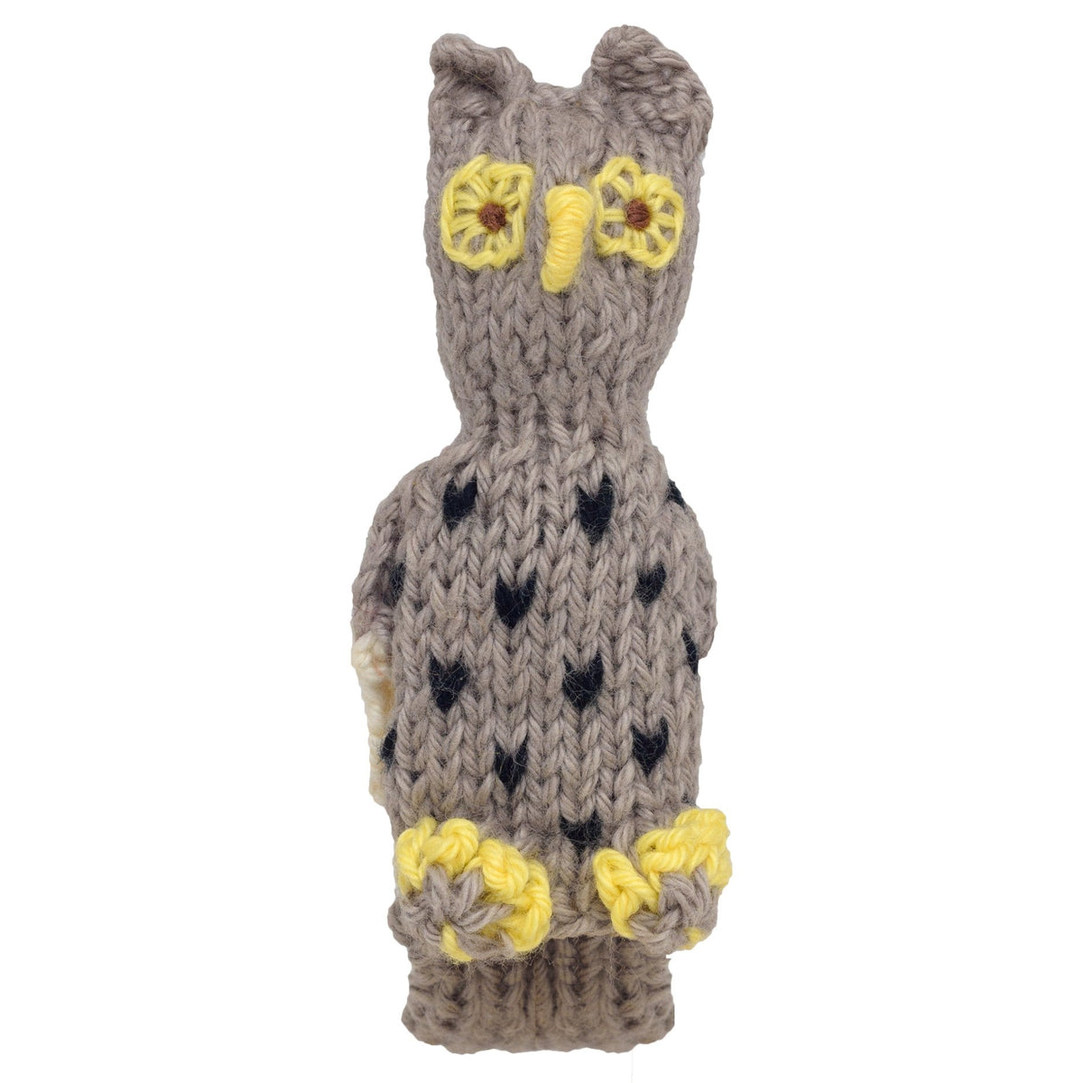 Owl - Bright Organic Cotton Finger Puppet