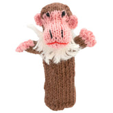 Monkey with Beard - Bright Organic Cotton Finger Puppet