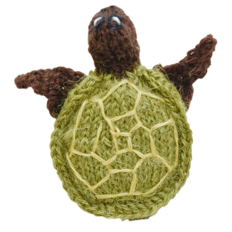 Sea Turtle - Alpaca Finger Puppet