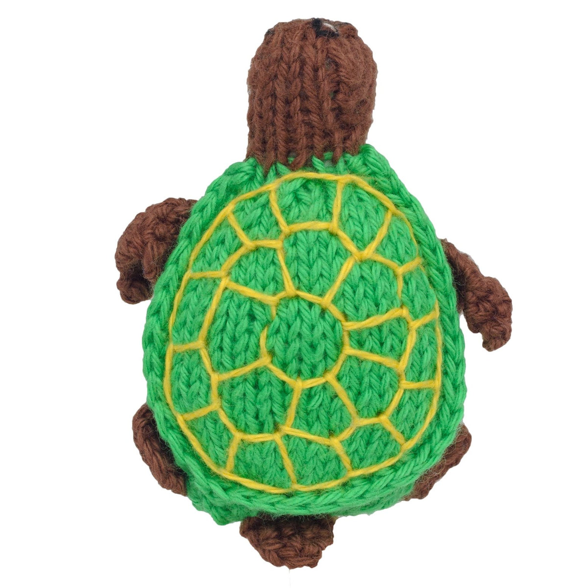Sea Turtle - Bright Organic Cotton Finger Puppet